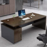 RS-B1808 1.8Mx0.8M large size modern office furniture wood computer table desk with cabinet