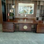 RJB-2478 2.4x1M Chinese Luxury Office Furniture Wood High Standard Manager CEO Executive Table Desk